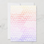 Pijama Feest Kleurrijk Pastel Chic Kaart (Achterkant)