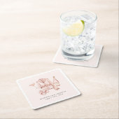 Pijama & Prosecco Bruidsdouche Bachelorette Kartonnen Onderzetters (Insitu)