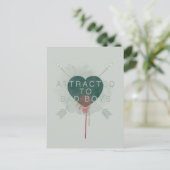 Pijl | "Aangetrokken naar slechte jongens" doorbor Briefkaart (Staand voorkant)