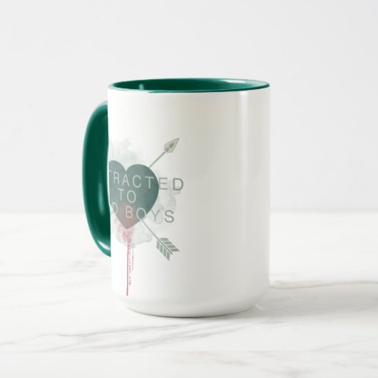 Pijl | "Aangetrokken naar slechte jongens" doorbor Mok (Voorkant links)