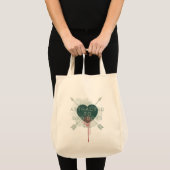 Pijl | "Aangetrokken naar slechte jongens" doorbor Tote Bag (Voorkant (product))