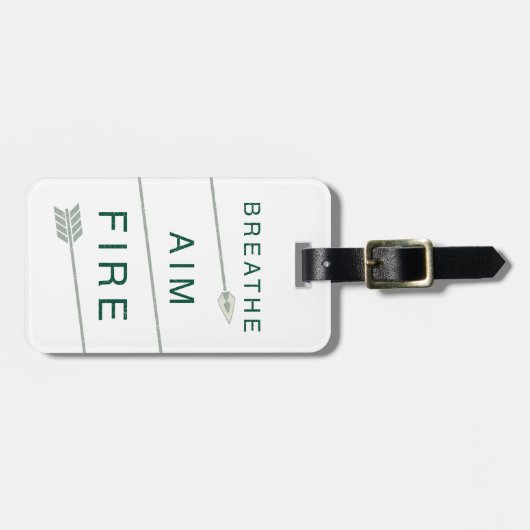 Pijl | Aim-brand doorbreken Bagagelabel (Voorkant horizontaal)