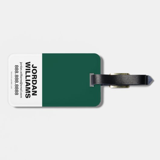 Pijl | Aim-brand doorbreken Bagagelabel (Achterkant horizontaal)