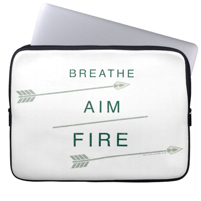Pijl | Aim-brand doorbreken Laptop Sleeve (Voorkant)