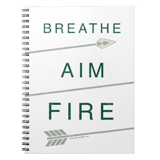 Pijl | Aim-brand doorbreken Notitieboek (Voorkant)