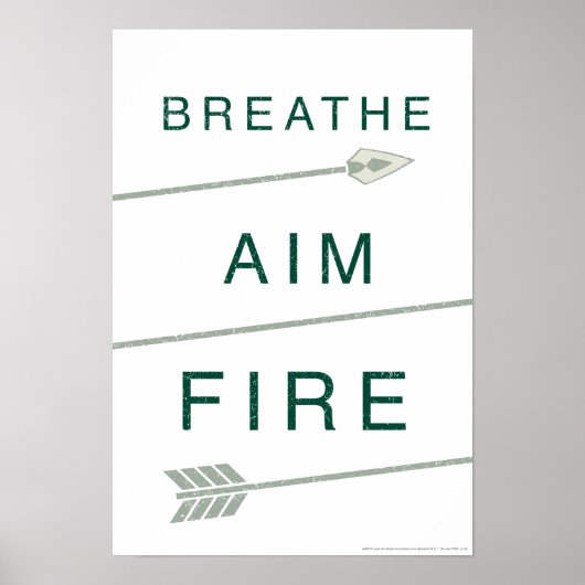 Pijl | Aim-brand doorbreken Poster (Voorkant)