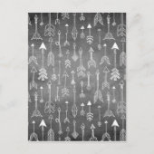 Pijl-alkboard (zwart) briefkaart (Voorkant)