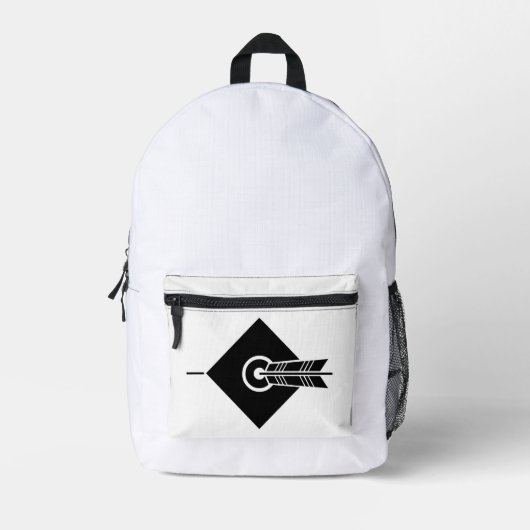 Pijl-bereikdoel Bedrukte Rugzak (Voorkant)