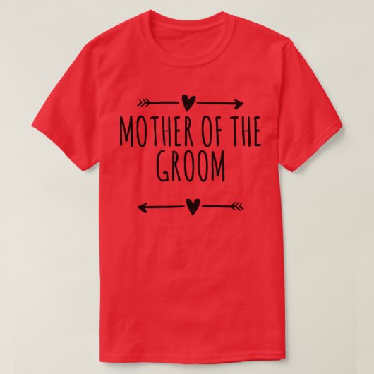 Pijl beste vriend grappige moeder van de bruidegom t-shirt (Design voorkant)