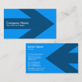 Pijl - blauw 0099FF Visitekaartje (Voorkant / Achterkant)