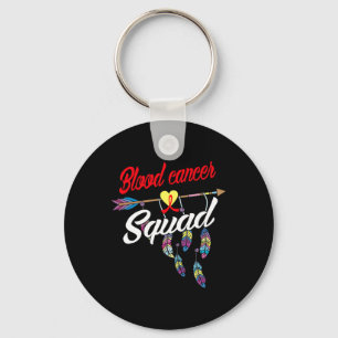 Pijl Bloedkanker Team Bewustzijn Warrior Cadeau Sleutelhanger