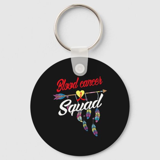 Pijl Bloedkanker Team Bewustzijn Warrior Cadeau Sleutelhanger (Voorkant)