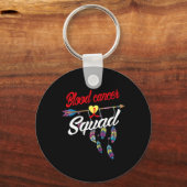 Pijl Bloedkanker Team Bewustzijn Warrior Cadeau Sleutelhanger (Voorkant)