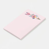 Pijl, Bloemen en Veer Post-it® Notes (Schuin)
