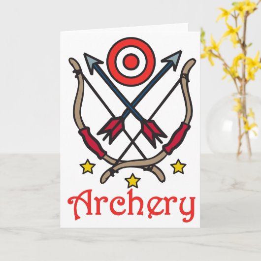 Pijl-boogschieten Kaart (Gele Bloem)