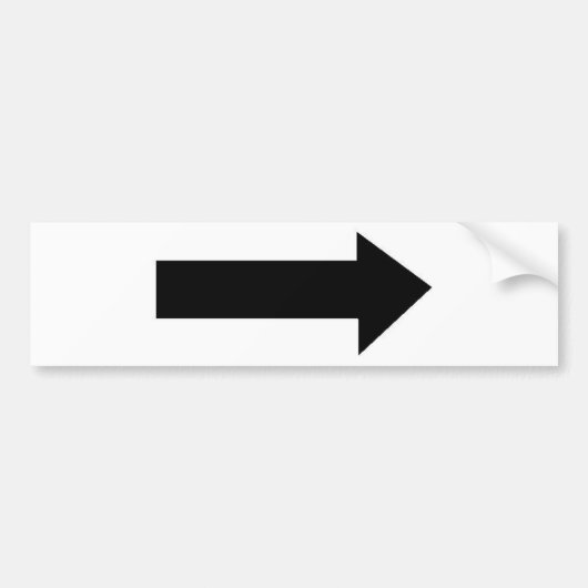 pijl-bumper bumpersticker (Voorkant)