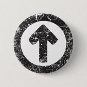 Pijl-cirkel Ronde Button 5,7 Cm (Voorkant)