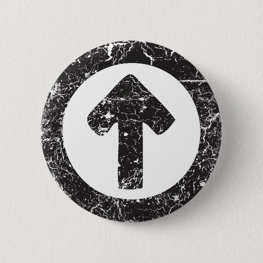 Pijl-cirkel Ronde Button 5,7 Cm (Voorkant)