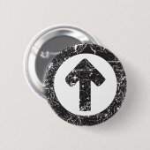Pijl-cirkel Ronde Button 5,7 Cm (Voorkant /achterkant)
