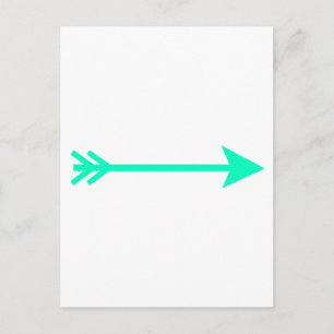 Pijl Cyaan Recht Het MUSEUM Zazzle Gifts Briefkaart