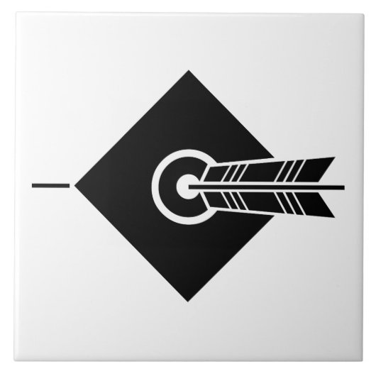 Pijl-doeldecoratieve tegels tegeltje (Voorkant)