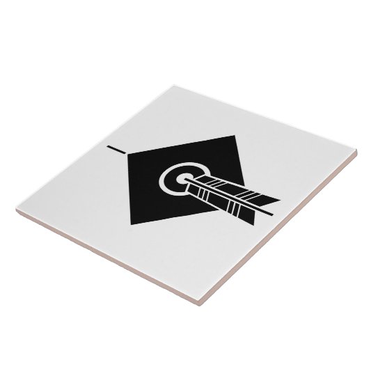 Pijl-doeldecoratieve tegels tegeltje (Zijkant)