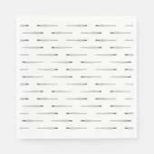 Pijl door harten Aangepaste achtergrondkleur Servet (Voorkant)