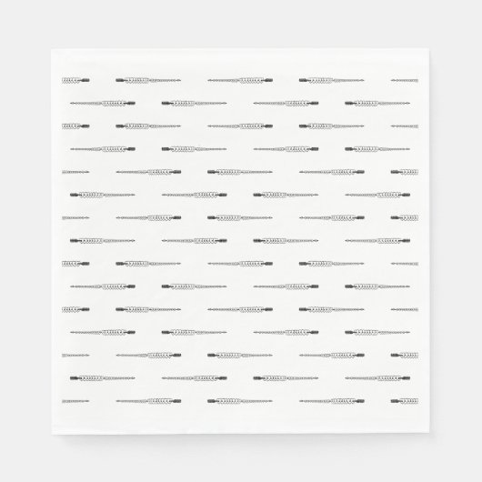 Pijl door harten Aangepaste achtergrondkleur Servet (Voorkant)