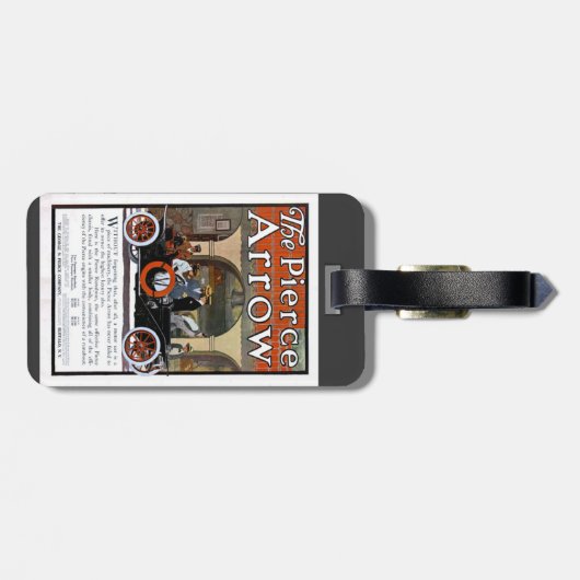 Pijl-doorboren Bagagelabel (Achterkant horizontaal)