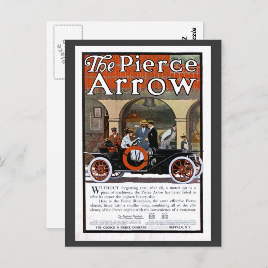 Pijl-doorboren Briefkaart (Voorkant / Achterkant)