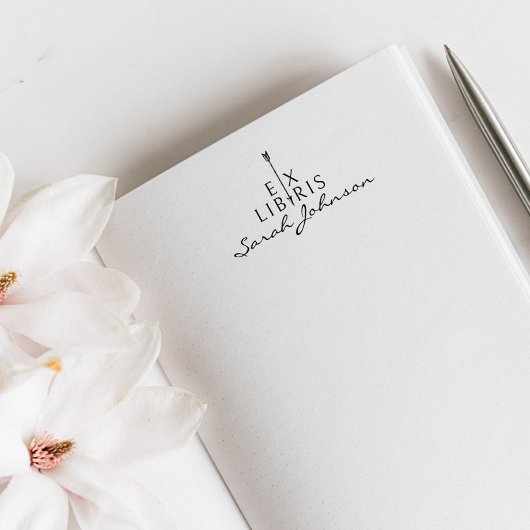  Pijl Elegant Ex Libris Library Boeken Rubberstempel