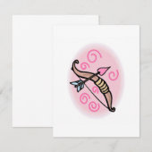 Pijl- en bovenrand van Cupid Kaart (Voorkant / Achterkant)