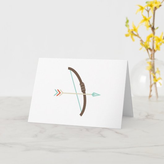 Pijl en pijlstang kaart (Gele Bloem)