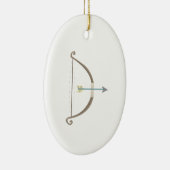 Pijl en pijlstang keramisch ornament (Rechts)