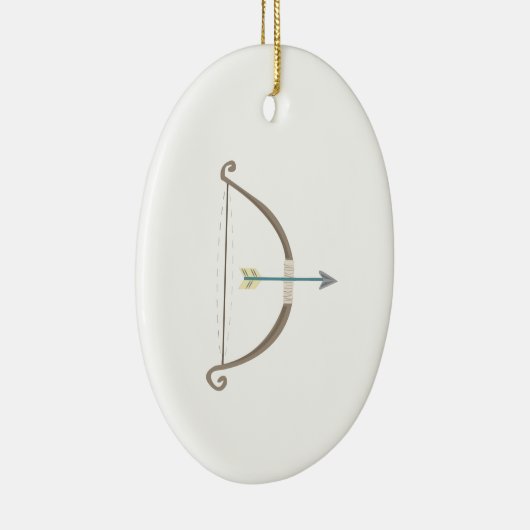 Pijl en pijlstang keramisch ornament (Rechts)