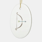 Pijl en pijlstang keramisch ornament (Links)