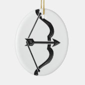 Pijl en pijlstang keramisch ornament (Rechts)