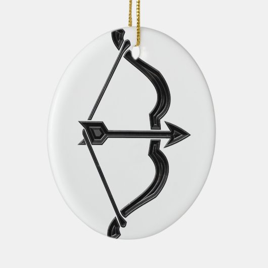 Pijl en pijlstang keramisch ornament (Rechts)