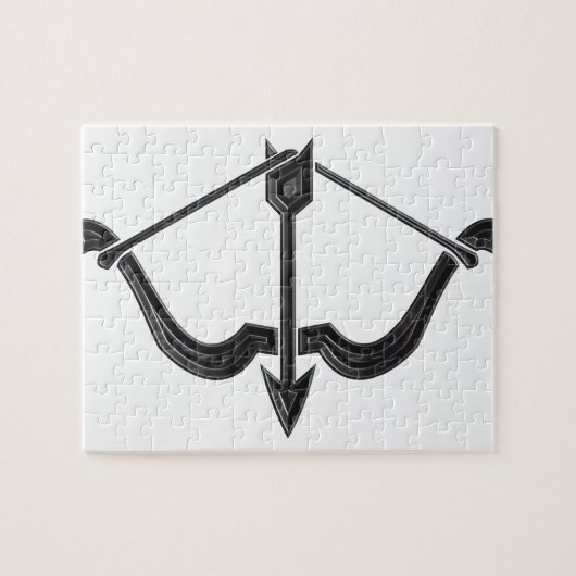 Pijl en pijlstang legpuzzel (Horizontaal)