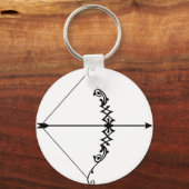 Pijl en pijlstang sleutelhanger (Voorkant)