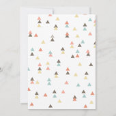 Pijl en veren Baby shower uitnodiging (Achterkant)