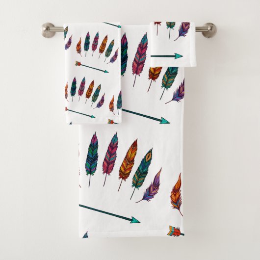pijl en veren bad handdoek (Insitu)