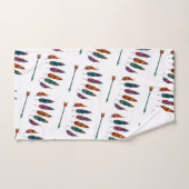 pijl en veren bad handdoek (Handdoek)