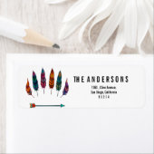 pijl en veren etiket (Insitu)