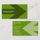 Pijl (gemengd) - groen 669900 visitekaartje (Voorkant / Achterkant)