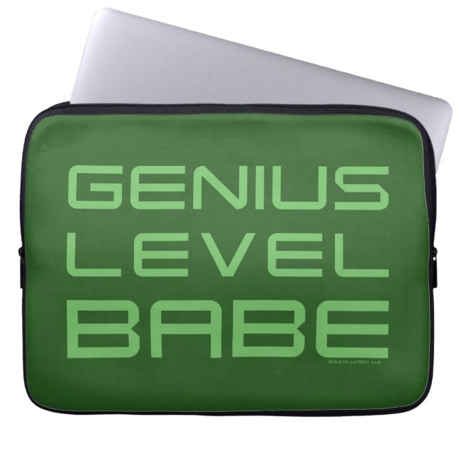 Pijl | Genius Level Babe Laptop Sleeve (Voorkant)