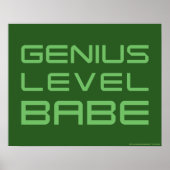 Pijl | Genius Level Babe Poster (Voorkant)