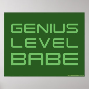Pijl   Genius Level Babe Poster