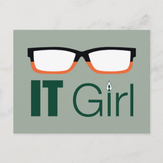 Pijl | Grafische de Glazen van het Meisje van IT Briefkaart