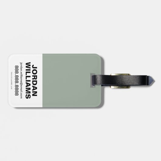 Pijl | Grafische weergave van IT-brillen Bagagelabel (Achterkant horizontaal)